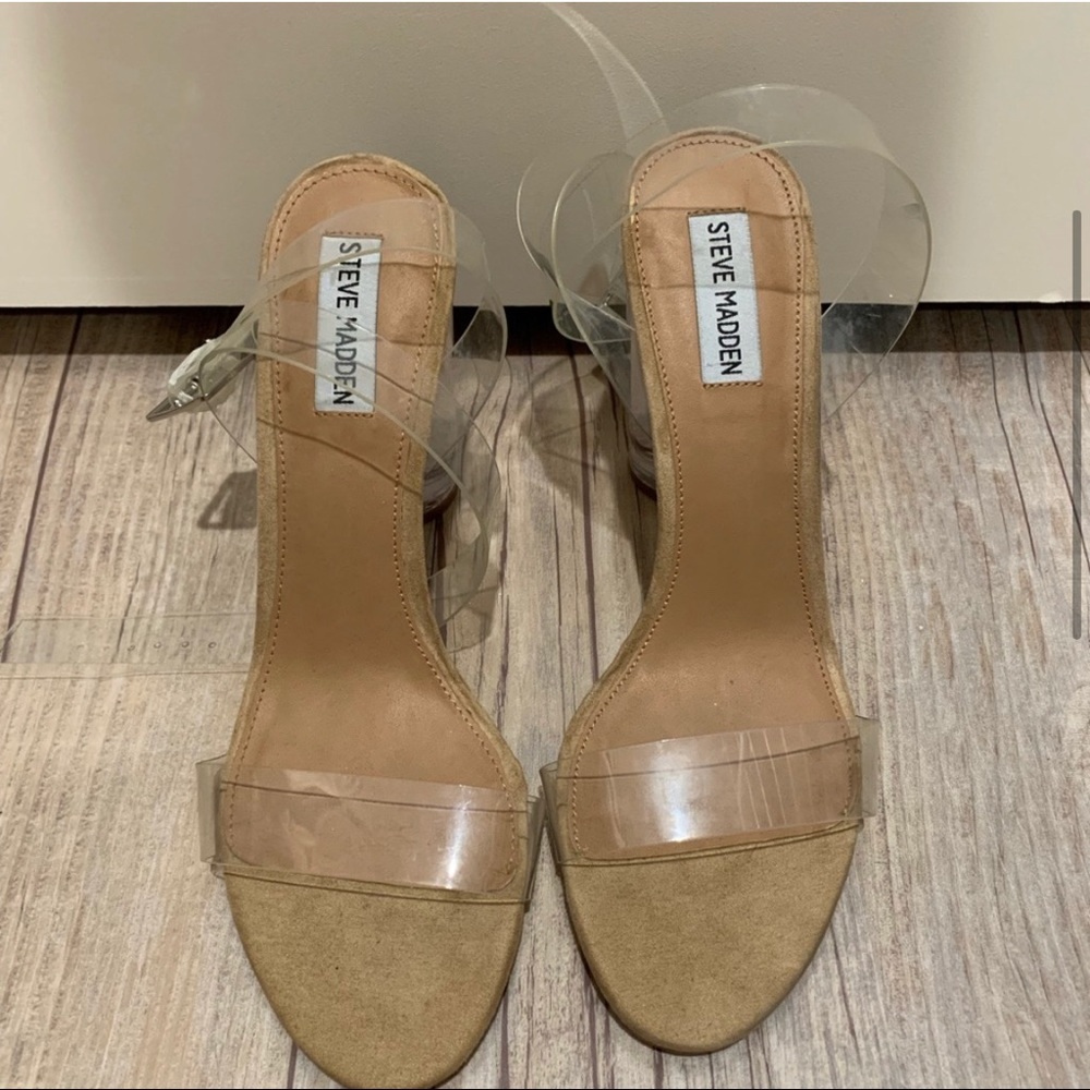 Steve Madden Clear Clearer heels